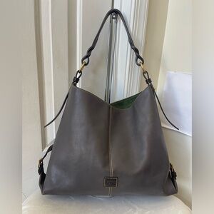 Dooney & Bourke Florentine Leather Twist Sac Shoulder Bag.